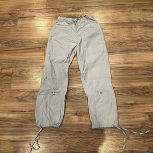 Habitual Light Gray Track Joggers with Drawstring Cuffs